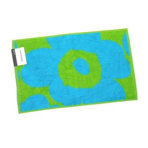 マリメッコ marimekko タオル UNIKKO 63631 UNIKKO GUEST TOWEL 30X50CM TURQUOISE/LIME L.GR｜rcmdfa