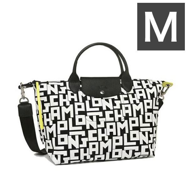ロンシャン LONGCHAMP ル・プリアージュ LGP Mサイズ Noir et Blanc 06...