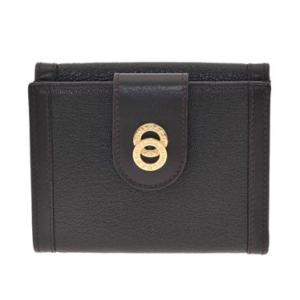 ブルガリ 29204 ebony/lgp ダブルホック財布 bvlgari/ブルガリ/ダブルホック財布/ebony/lgp/doppiotondo/レディース/29204｜rcmdfa