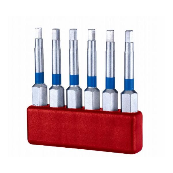 SLOKY スローキー 6本組 ロングタイプ 六角ビットセット 4.0mm BIT50-H4.0 代...