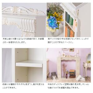 アンティーク調マントルピース 幅110 代引不可 猫脚プリンセスシリーズ 手彫り家具暖炉 リビング収納 飾り棚 ホワイト アイボリー 収納ケース アイボリー 姫系 代引不可 3a Vka110mp リコメン堂ホームライフ館