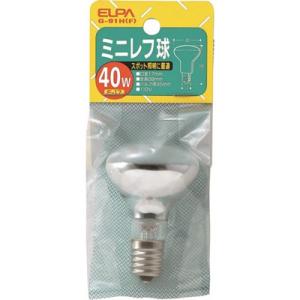 ELPA ミニレフ球40W G91H 工事・照明用品 作業灯・照明用品 電球 代引不可