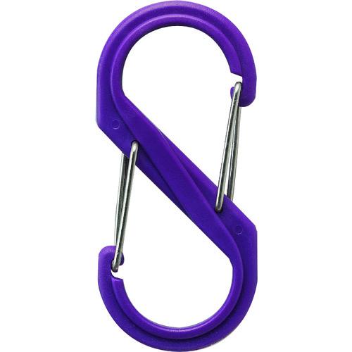 光 S型カラビナ 大 パープル 光 金物 建築資材 建築金物 荷役金具 B-KRSA88-4 代引不...