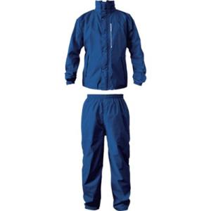 カジメイク ブリザテックレインスーツ ネイビー LL 774055LL 保護具 作業服 雨具 代引不...