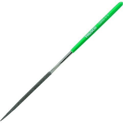 TRUSCO トラスコ CBNヤスリ 精密用 5本組 三角 CBNS5S 代引不可