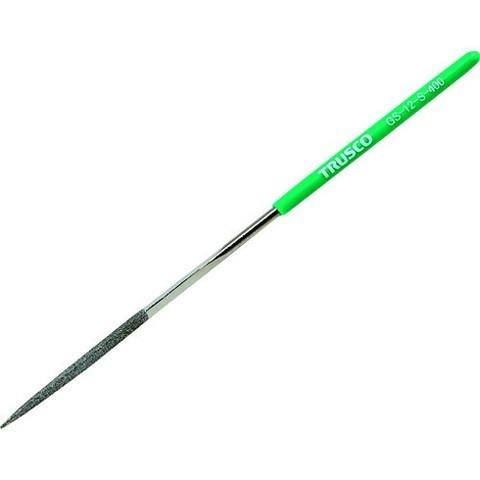 TRUSCO トラスコ ダイヤモンドヤスリ 精密用 12本組 三角 GS12S400 代引不可