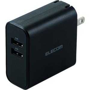 ELECOM 24W USB充電器 2ポート