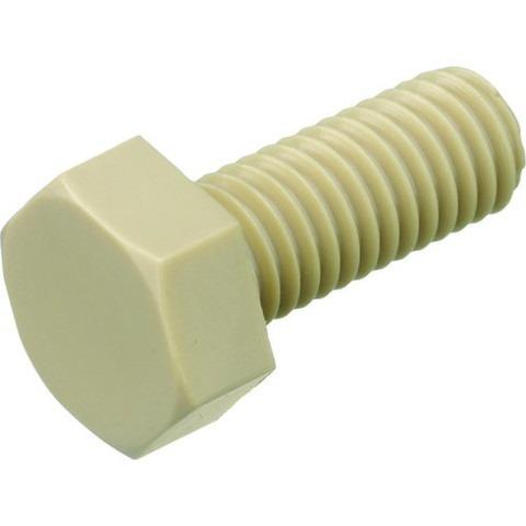 TRUSCO トラスコ ポリフェニレンサルファイド PPS 六角ボルト M4X12 50本入 BPP...