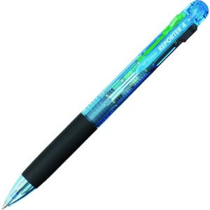 Tombow 4色ボールペン リポーター4 透明ブルー トンボ鉛筆 オフィス 住設用品 文房具 筆記具 BC-FRC40 代引不可