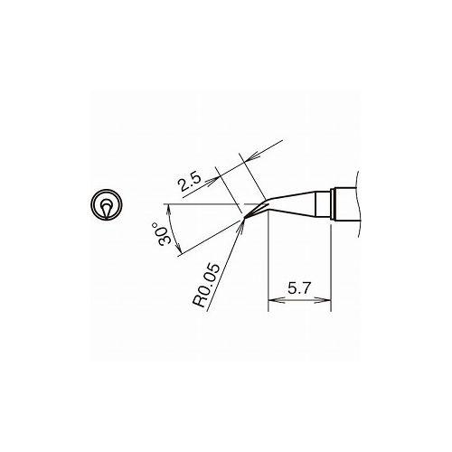 白光 コテ先JS型 350℃ T38-03JS 白光 株 はんだ用品 電気はんだこて 代引不可