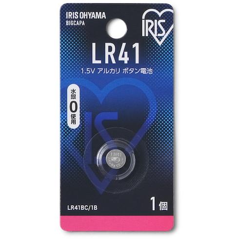 IRIS 517135 アルカリボタン電池 LR41 IRIS LR41BC1B オフィス 住設用品...