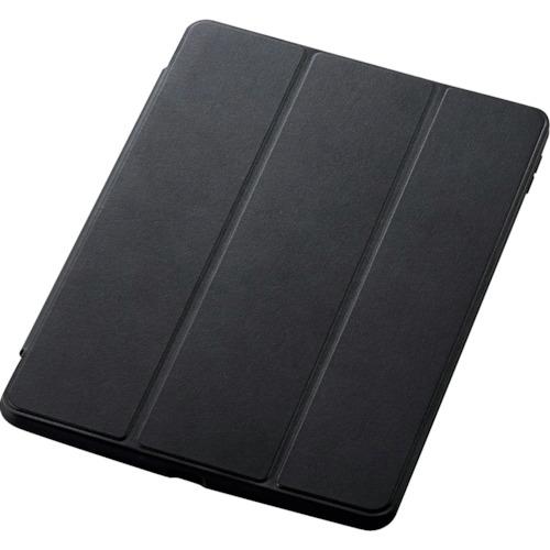 ELECOM iPad 第9世代 2021 用ハイブリッドケース フレームカラー フラップ付き ブラ...