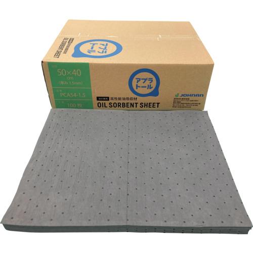 JOHNAN 油吸収材 アブラトール シート 50×40×0.15cm 100枚入 油水兼用 PCA...