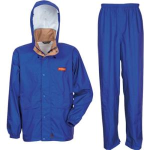 カジメイク エントラントレインスーツ ブルー LL 720045LL 保護具 作業服 雨具 代引不可