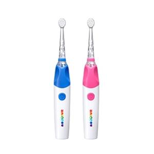 電動歯ブラシBabySmile Rainbow 3+ ピンク ボイス付 着脱可 充電可 グリップガイ...