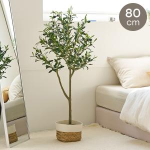 roommhome オリーブの木 80cm フェイクグリーン 人工観葉植物 造花 観葉樹 室内 観葉植物 オリーブ グリーン ルームアンドホームの商品画像