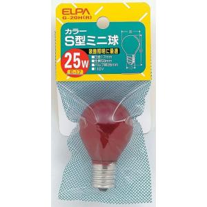 カラーS型ミニ球25 G-20H R エルパ ELPA 朝日電器