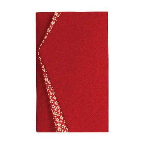 エステル エステル小花ちりめん金封ふくさ エンジ 約200×120mm 22618208 代引不可