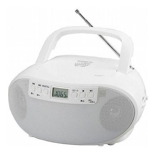 WINTECH CDラジオ ホワイト KC-132W 家電 情報家電 ラジオ 代引不可