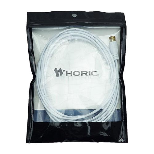 HORIC ホーリック 極細アンテナケーブル 5m ホワイト 差込式-差込式 4K8K対応 ホワイト...