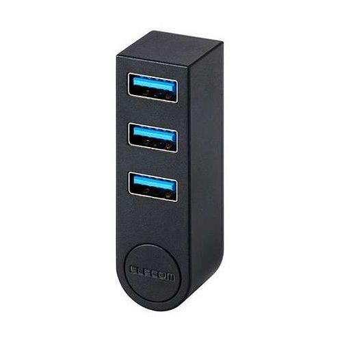 エレコム USB Type-C TM 回転3ポートUSB5Gbpsハブ U3HC-R030BK 代引...