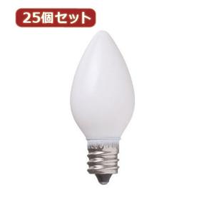 YAZAWA 25個セット ローソク球7Wホワイト C71207WX25 家電 照明器具 照明器具｜rcmdhl