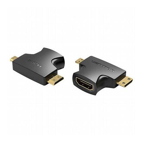 VENTION 2 in 1 Mini HDMI and Micro HDMI Male to HD...
