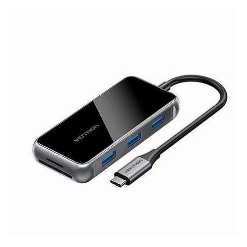 VENTION USB-C to HDMI/USB 3.0x3/SD/TF/PD ドッキングステーシ...