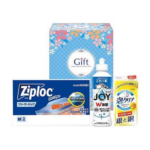 P&amp;G 除菌ジョイキッチンセット P&amp;G除菌ジョイコンパクト・ジップロックフリーザーバッグM・泡クリ...