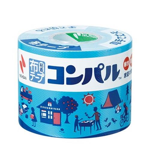 5個セット ニチバン 布粘着テープ コンパル ライトブルー NB-CPN20-50X5 雑貨 代引不...