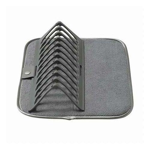 10個セット スタンド付水切り吸水マット 食器を立てられるスタンド付きで使い勝手アップ 折りたたみ収...