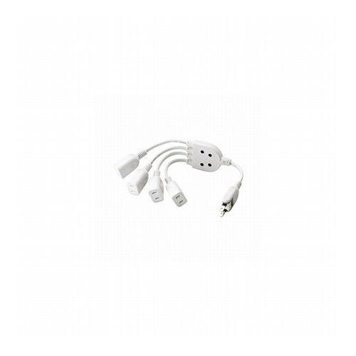 エレコム ACアダプタ用電源延長コード 4個口 T-ADR4WH 代引不可