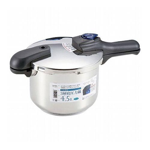 パール金属 クイックエコ 3層底切り替え式圧力鍋4.5L H-5041 代引不可