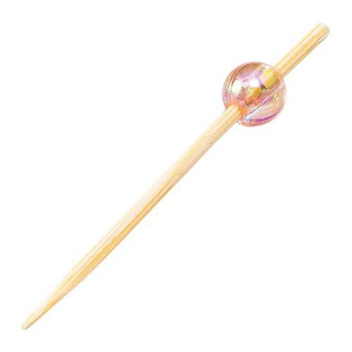 ヤマコー 用美 業務用 ビーズ串 5cm 桃 50本入 yamaco21616 代引不可