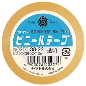 ヤマト ビニールテープ 38mm 透明 1 巻 NO200-38-22 文房具 オフィス 用品