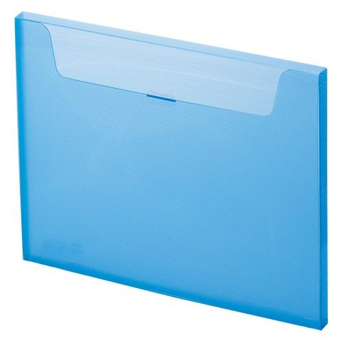 セキセイ ムービー キャリーファイル ブルー 1 冊 MV-515F-10 文房具 オフィス 用品