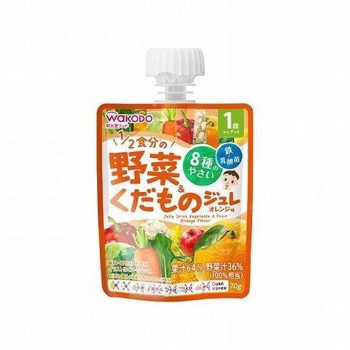 アサヒグループ食品 1歳からのMYジュレドリンク 1/2食分の野菜&amp;くだもの オレンジ味 70g