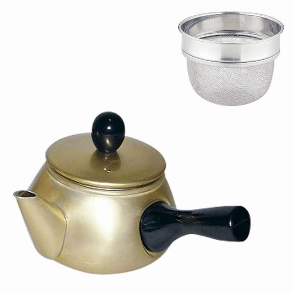 アルマイト ドリーム急須 横手 ゴールド 代引不可