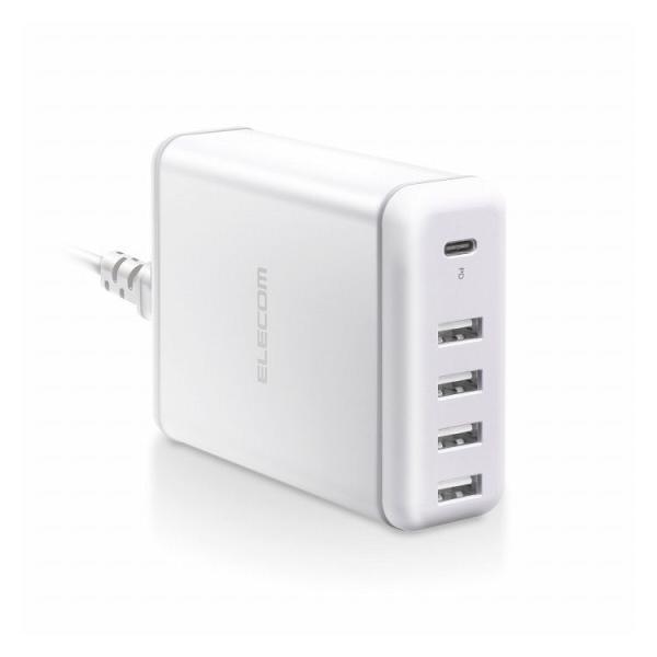 エレコム PD充電器 スマホ充電器 タイプC×1 USB-A×4 30W スマホ タブレット iPh...