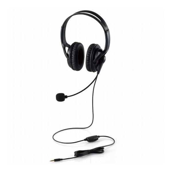 エレコム ヘッドホン ヘッドセット 無指向性 マイク付き 有線 4極 3.5mm接続 ステレオ 両耳...