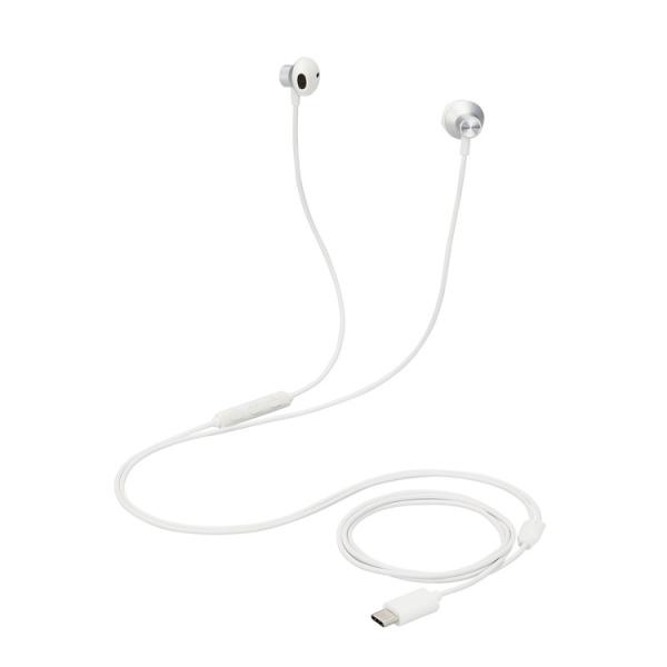 エレコム ELECOM タイプC イヤホン マイク付き セミオープン型 インナーイヤータイプ 有線 ...