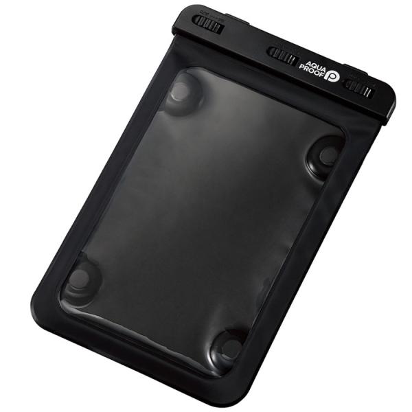 エレコム ELECOM タブレットケース 防水ケース 汎用 IPX8 吸盤付き iPad Andro...