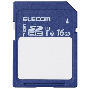 エレコム ELECOM SDカード SDHC 16GB Class10 UHS-I U1 80MB/s ラベル SDカードケース付き MF-FS016GU11C 代引不可｜rcmdhl