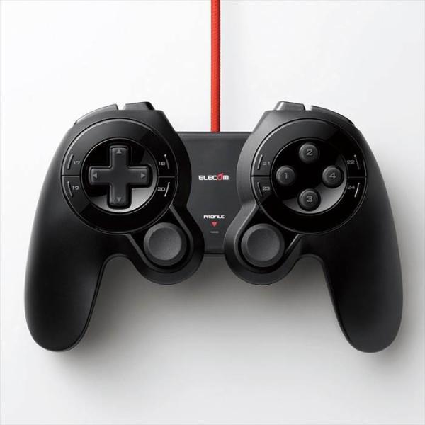 ELECOM エレコム マクロ機能搭載"DUX"MMO有線ゲームパッド JC-DUX60BK 代引不...