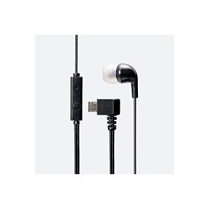 エレコム microUSBヘッドホン EHP-MM100MBK モノラル/マイク有/ブラック 代引不...