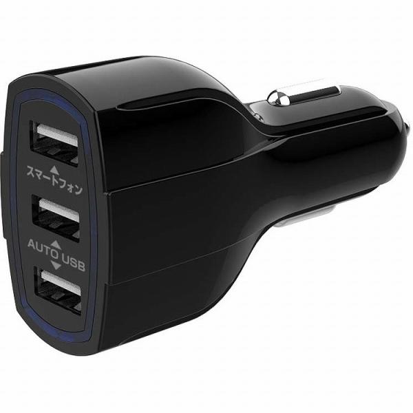 カシムラ DC-7.2A USB 3ポート DC-045 代引不可