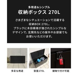 収納ボックス 270L 収納庫 取っ手付き 玄...の詳細画像1