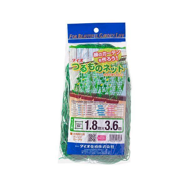 つるもの園芸ネット10cm目 1.8X3.6m ミドリ