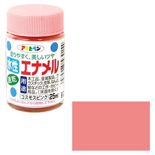 アサヒペン 水性エナメル 25ML-コスモスピンク