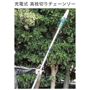 充電式電動高枝切りチェーンソー 代引不可の詳細画像1